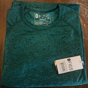 Figs Underscrub - Heathered Green, Small NWT